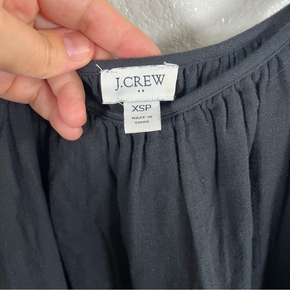 J. Crew Black Tiered Flowy Midi Dress Women’s XS Petite - Picture 5 of 9